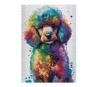 Jigsaw 38x26cm/1000pcs for Teenagerss Poodle Style 4 Jigsaws for Adults Hands-on Game Wall Decoration Parent-child Interaction 38x26cm/1000pcs
