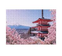 Jigsaw 38x26cm/1000pcs for Teenagerss Sakura In Japan Jigsaws for Adults Hands-on Game Precision Cutting Birthday And Unique Gifts 38x26cm/1000pcs