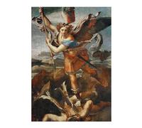 Jigsaw 38x26cm/1000pcs for Teenagerss St Michael Vanquish Satan Puzzles for Adults Relax Games Analysis And Logic Difficult And Challenge 38x26cm/1000pcs