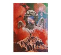 Jigsaw 38x26cm/1000pcs for Teenagerss Statue with Cosmic Eye on Mountain Peak Adult Puzzles Brain Teaser Game Stress Reliever Birthday And Unique Gifts 38x26cm/1000pcs