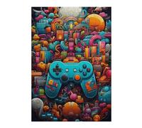 Jigsaw 38x26cm/1000pcs for Teenagerss Video Game Odyssey Jigsaw for Adults Brain Teaser Game Analysis And Logic for Is Ideal As A Gift 38x26cm/1000pcs