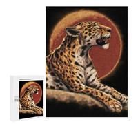 Jigsaw 500 PCS Amazon Jaguar Painting Artwork Jigsaw Puzzles for Adults Improve Memory Challenging To Complete Christmas Birthday Gifts 500 PCS