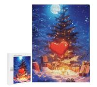 Jigsaw 500 PCS Christmas Night Wonderland Puzzle For Teenagers Enhance Memory Train Your Brain And Hands Addictive Toys to Cultivate Patience 500 PCS