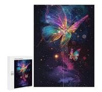 Jigsaw 500 PCS Colorful Butterfly Art Print-6 Jigsaw Puzzles for Adults Improve Memory Challenging To Complete Christmas Birthday Gifts 500 PCS