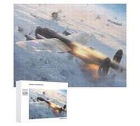 Jigsaw 500 PCS for Adults Avro Lancaster Jet War Puzzle for Adults Relaxing Games Analysis And Logic Stress Reduction Gifts 500 PCS