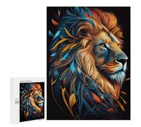 Jigsaw 500 PCS for Adults Cute Lion Animal Cartoon Adult Jigsaw Puzzle Fun Games Analysis And Logic Unique Birthday And Gifts 500 PCS
