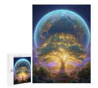 `jigsaw 500 PCS for Adults Earth from Space with Tree Jigsaws for Adults Puzzle Stress Reliever Challenging To Complete Stress Reduction Gifts 500 PCS