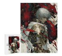 `jigsaw 500 PCS for Adults Fantasy Warrior with Wolves Art Print Jigsaws for Adults Puzzle Stress Reliever Challenging To Complete Stress Reduction Gifts 500 PCS