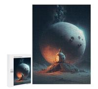 Jigsaw 500 PCS for Adults Go to The Moon Adult Jigsaw Puzzle Fun Games Analysis And Logic Unique Birthday And Gifts 500 PCS