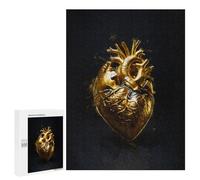 Jigsaw 500 PCS for Adults Golden Heart Adult Jigsaw Puzzle Fun Games Analysis And Logic Unique Birthday And Gifts 500 PCS
