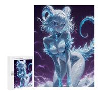 Jigsaw 500 PCS for Adults Ice Queen Anime Girl Jigsaw Puzzle Brain Teaser Game Difficult Hard Deal As Gifts for The Whole Family 500 PCS