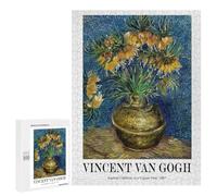 Jigsaw 500 PCS for Adults Imperial Fritillaries by Vincent Van Gogh Jigsaw Puzzle Brain Teaser Game Difficult Hard Deal As Gifts for The Whole Family 500 PCS