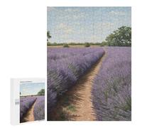 Jigsaw 500 PCS for Adults Lavender Field Adult Jigsaw Puzzle Fun Games Analysis And Logic Unique Birthday And Gifts 500 PCS