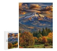 `jigsaw 500 PCS for Adults Mountain Peak Scenic View Jigsaws for Adults Puzzle Stress Reliever Challenging To Complete Stress Reduction Gifts 500 PCS