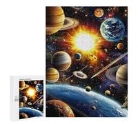 `jigsaw 500 PCS for Adults Space Planets Universe Art -1 Jigsaws for Adults Puzzle Stress Reliever Challenging To Complete Stress Reduction Gifts 500 PCS