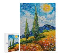 Jigsaw 500 PCS for Adults Whispers of The Cypress Jigsaw Puzzle Brain Teaser Game Difficult Hard Deal As Gifts for The Whole Family 500 PCS