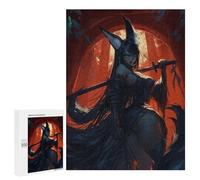 Jigsaw 500 PCS for Teenagers Dark Fantasy Warrior Artwork Puzzle For Teenagers Difficult Hard Fun Activities at Home Addictive Toys to Cultivate Patience 500 PCS