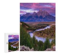 Jigsaw 500 PCS for Teenagers Grand Teton National Park Puzzles for Teenagers Improve Memory for Birthday, Chrismas Christmas Birthday Gifts 500 PCS