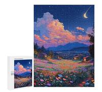 Jigsaw 500 PCS for Teenagers Magical Night Sky with Stars Puzzles for Teenagers Analysis And Logic Train Your Brain And Hands Unique Challenge Game 500 PCS