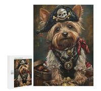 Jigsaw 500 PCS for Teenagers Pirate Dog Treasure Chest-119 Puzzles for Teenagers Improve Memory for Birthday, Chrismas Christmas Birthday Gifts 500 PCS