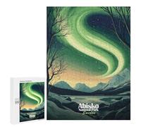 Jigsaw 500 PCS for Teenagerss Abisko National Park Aurora Borealis Puzzle for Adults Anti-Stress Toys Difficult Hard for Is Ideal As A Gift 500 PCS