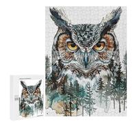 Jigsaw 500 PCS for Teenagerss Abstract Paint Owl Puzzles for Adults Relax Games Staycation Kill Time for Is Ideal As A Gift 500 PCS