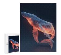 Jigsaw 500 PCS for Teenagerss Abstract Whale Jigsaw Puzzle Family Games Pattern Assembly Unique Gifts for Birthday And Christmas 500 PCS