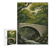 Jigsaw 500 PCS for Teenagerss Bridge Japanese Painting Puzzles for Adults Relax Games Staycation Kill Time for Is Ideal As A Gift 500 PCS