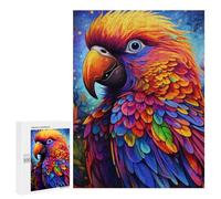 Jigsaw 500 PCS for Teenagerss Colorful Parrot Portrait-2 Jigsaw Relax Games Difficult Challenge Unique Gifts for Birthday And Christmas 500 PCS