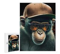 Jigsaw 500 PCS for Teenagerss Cool Monkey Jigsaw for Adults Toy Wall Decor Presents for Women Unique Gifts for Birthday And Christmas 500 PCS