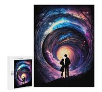 Jigsaw 500 PCS for Teenagerss Cosmic Love Story Puzzles for Adults Relax Games Staycation Kill Time for Is Ideal As A Gift 500 PCS