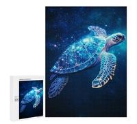 Jigsaw 500 PCS for Teenagerss Cosmic Sea Turtle Adult Jigsaw Hands-on Game Home Decoration Unique Gifts for Birthday And Christmas 500 PCS