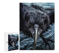 Jigsaw 500 PCS for Teenagerss Curious Raven Flying Adult Puzzles Relaxing Games Home Decoration Unique Gifts for Birthday And Christmas 500 PCS
