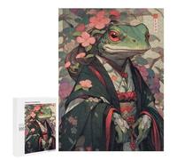 Jigsaw 500 PCS for Teenagerss Edo Frog Geisha Puzzles for Adults Relax Games Staycation Kill Time for Is Ideal As A Gift 500 PCS