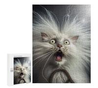 Jigsaw 500 PCS for Teenagerss Electric Cat Energy -1 Jigsaw for Adults Toy Wall Decor Presents for Women Unique Gifts for Birthday And Christmas 500 PCS
