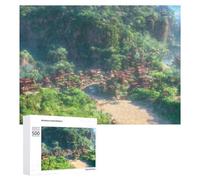 Jigsaw 500 PCS for Teenagerss Enchanted Mountain Village Puzzles for Adults Relaxing Games Analysis And Logic Parent-child Interaction 500 PCS