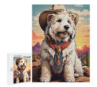 Jigsaw 500 PCS for Teenagerss English Sheepdog Cowboy Puzzles for Adults Relax Games Staycation Kill Time for Is Ideal As A Gift 500 PCS