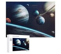 Jigsaw 500 PCS for Teenagerss Exploring The Solar System Puzzles for Adults Relaxing Games Analysis And Logic Parent-child Interaction 500 PCS