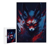 Jigsaw 500 PCS for Teenagerss Fennec Fox Abstract Puzzles for Adults Relax Games Staycation Kill Time for Is Ideal As A Gift 500 PCS
