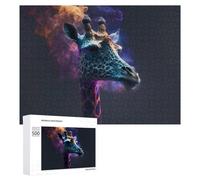 Jigsaw 500 PCS for Teenagerss Galactic Giraffe Cosmic Artistry -2 Puzzles for Adults Relaxing Games Analysis And Logic Parent-child Interaction 500 PCS
