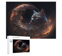 Jigsaw 500 PCS for Teenagerss Galactic Whiskered Guardian Puzzles for Adults Relaxing Games Analysis And Logic Parent-child Interaction 500 PCS