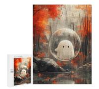 Jigsaw 500 PCS for Teenagerss Ghost in A Bubble Adult Jigsaw Hands-on Game Home Decoration Unique Gifts for Birthday And Christmas 500 PCS