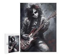 Jigsaw 500 PCS for Teenagerss Gothic Guitarist Puzzles for Adults Relaxing Games Analysis And Logic Parent-child Interaction 500 PCS