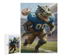 Jigsaw 500 PCS for Teenagerss Gridiron Alligator Ball Puzzles for Adults Relax Games Staycation Kill Time for Is Ideal As A Gift 500 PCS
