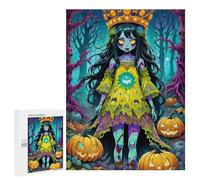 Jigsaw 500 PCS for Teenagerss Halloween Queen in Enchanted Forest Jigsaw Relax Games Difficult Challenge Unique Gifts for Birthday And Christmas 500 PCS