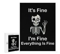 Jigsaw 500 PCS for Teenagerss Its Fine Skeleton Funny Adult Jigsaw Hands-on Game Home Decoration Unique Gifts for Birthday And Christmas 500 PCS