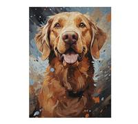 Jigsaw 500 PCS for Teenagerss Labrador Digital Art Jigsaws for Adults Hands-on Game Wall Decoration Parent-child Interaction 500 PCS