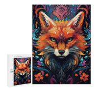 Jigsaw 500 PCS for Teenagerss Magical Fox Portrait -1 Jigsaw Relax Games Difficult Challenge Unique Gifts for Birthday And Christmas 500 PCS