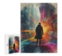 Jigsaw 500 PCS for Teenagerss Man Facing Bright Future Jigsaw for Adults Toy Wall Decor Presents for Women Unique Gifts for Birthday And Christmas 500 PCS