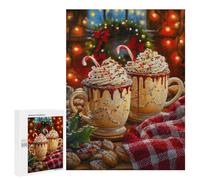 Jigsaw 500 PCS for Teenagerss Merry Christmas Puzzles for Adults Relax Games Staycation Kill Time for Is Ideal As A Gift 500 PCS